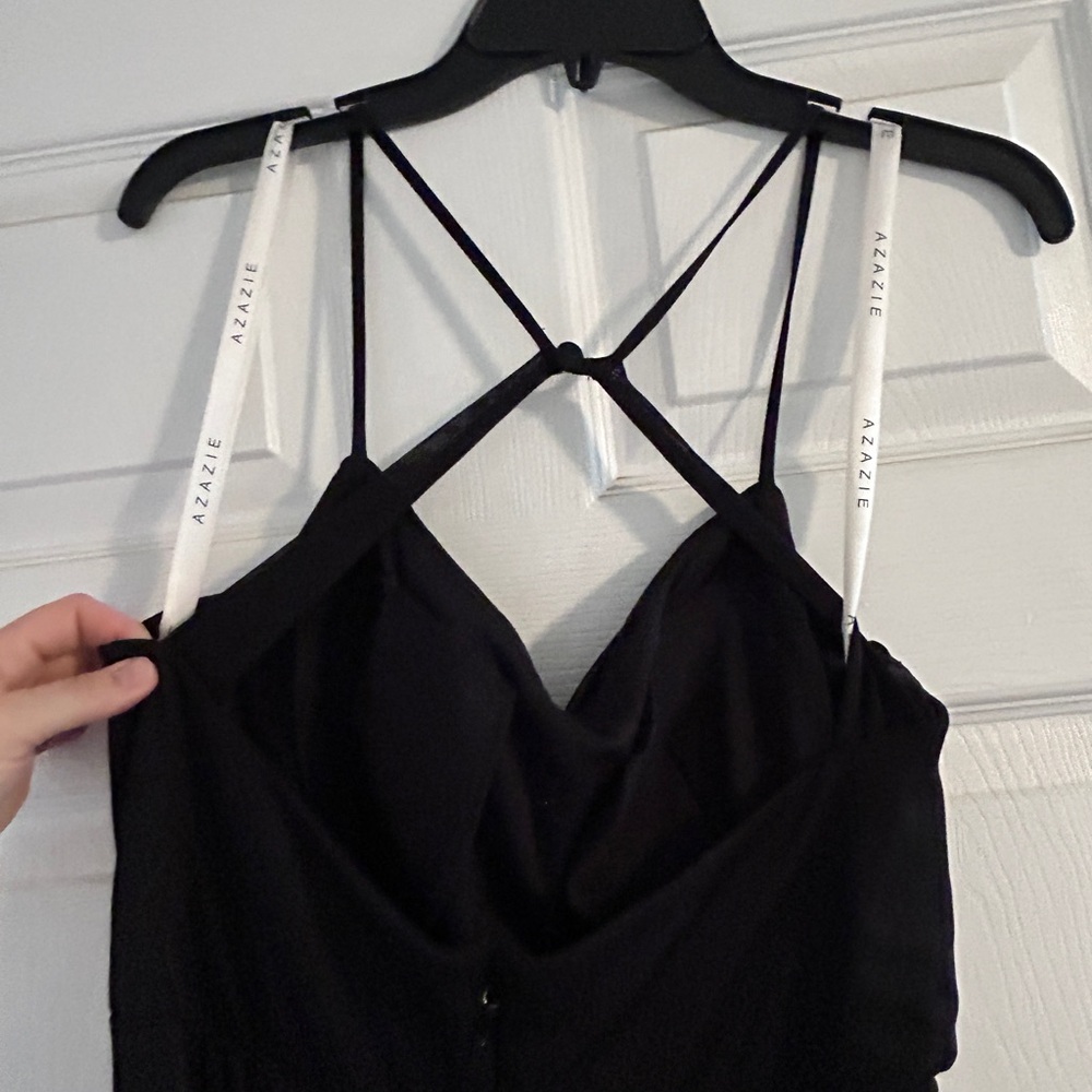 Azazie Black Kalea dress size A14
